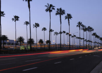 Granite Construction is carrying out work on the SR55/SR55 corridor in Orange County, CA, which carries traffic past John Wayne Airport – image courtesy of © Timothyoleary| Dreamstime.com