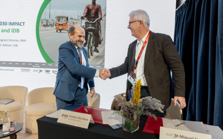 Esteban Diez Roux (left), operation senior advisor at the Inter-American Development Bank, and Miquel Nadal, director general of Cercle d’Economia and chair of iRAP (image courtesy iRAP)