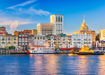 The Port of Savannah, Georgia will benefit from a new river crossing, although both tunnel and bridge options are being considered – image courtesy of © Sean Pavone| Dreamstime.com