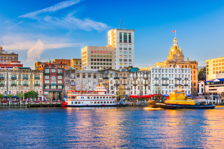 The Port of Savannah, Georgia will benefit from a new river crossing, although both tunnel and bridge options are being considered – image courtesy of © Sean Pavone| Dreamstime.com