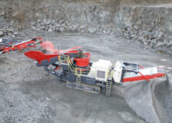 Sandvik’s new electric tracked cone crusher