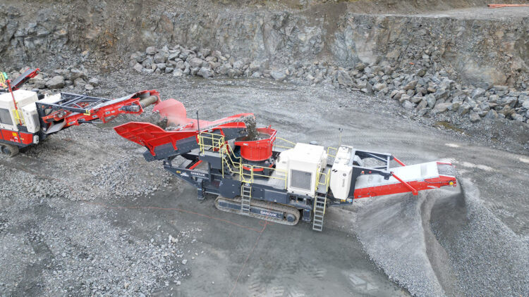 Sandvik’s new electric tracked cone crusher