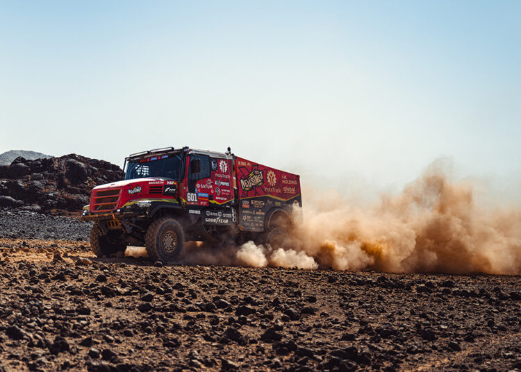 Aleš Loprais, from InstaTrade Loprais Team de Rooy FPT, during Dakar 2025