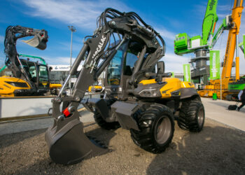 The Mecalac 12MRX, one of three machines in its new-generation 12-Series