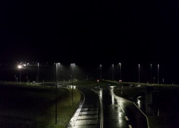 LED lights and reduced lighting levels is helping the Danish Road Directorate save money and energy (image courtesy Vejdirektoratet, the Danish Road Directorate)