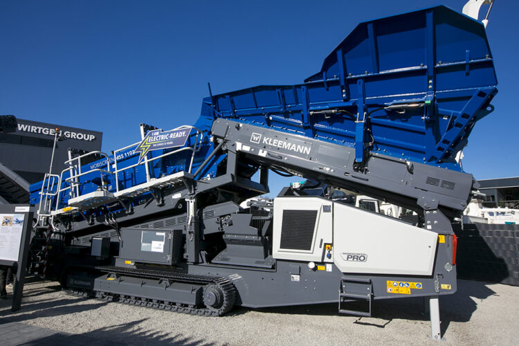 Kleemann’s new MOBISCREEN MSS 1102 PRO screening plant