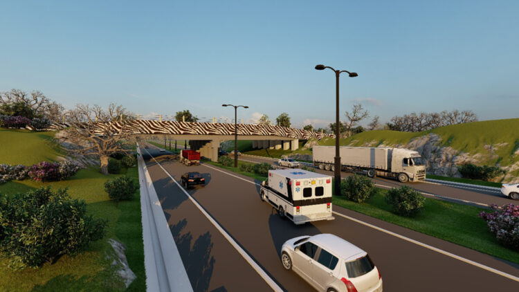 A render of the planned Usahihi Nairobi–Mombasa Expressway linking Kenyan capital Nairobi with the country's chief port Mombasa. Image: Usahihi Expressway