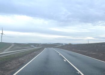 The new B3285 section from Boxheater to Carland is part of the A30 dualling scheme. Image: National Highways