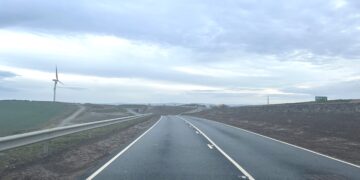 The new B3285 section from Boxheater to Carland is part of the A30 dualling scheme. Image: National Highways