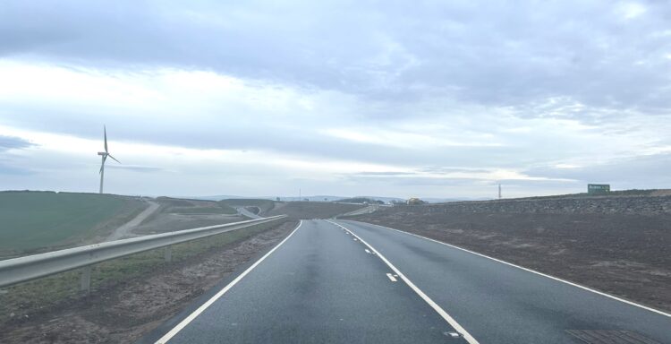 The new B3285 section from Boxheater to Carland is part of the A30 dualling scheme. Image: National Highways