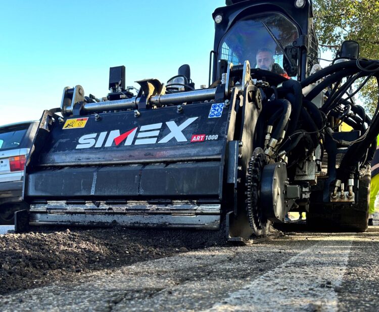 Simex ART technology avoids interruption of vehicular traffic, ensuring the road is immediately passable after restoration (image courtesy Simex)