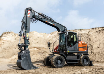 Versatility is claimed by ATLAS for its new wheeled excavator