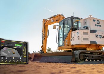 The ZQUIP and Leica Geosystems modified CAT 308 concept excavator was successfully tested in France