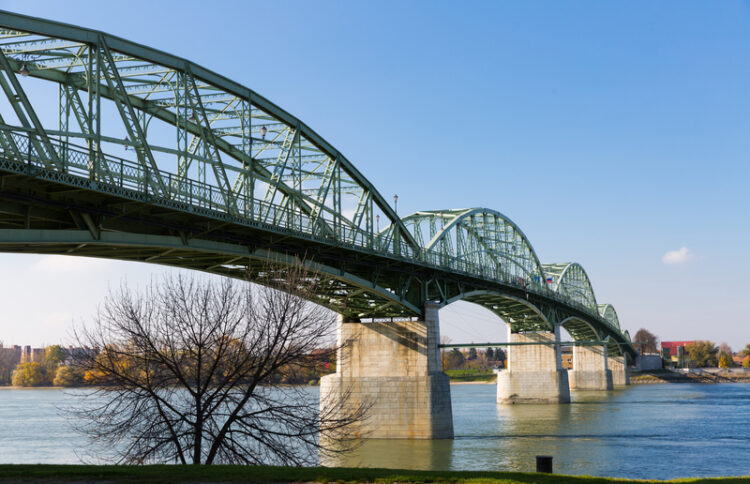 The Maria Valeria bridge in Esztergom. The topography of the region means the new M100 will require several valley-spanning bridges. Image: © Iakov Filimonov/Dreamstime.com