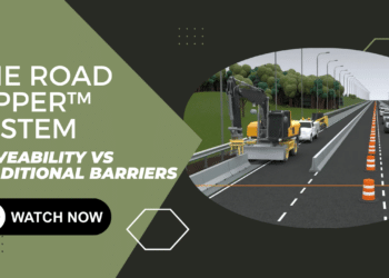 The Road Zipper™ system: Moveability Vs Traditional Barriers
