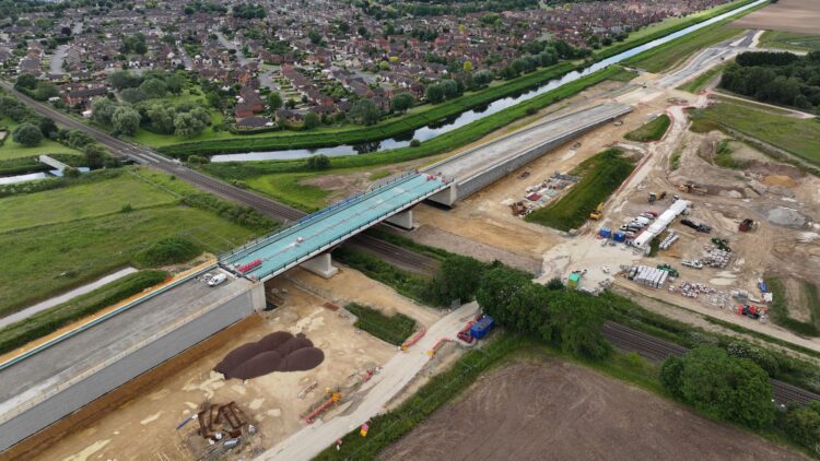 £50 million has been spent on an incomplete road in Spalding in the UK – image courtesy of Lincolnshire County Council