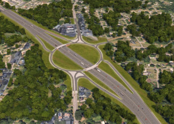 Lane Construction will carry out a highway widening contract in NC north of Charlotte, which will address congestion – image courtesy of Webuild/Lane Construction