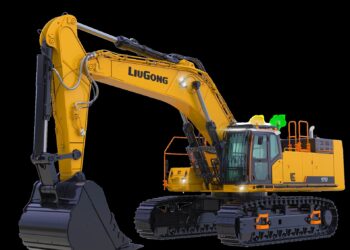 Liugong says its 75tonne 975F excavator is tailored to mee the needs of European customers, offering unmatched durability, efficiency and operator comfort (image courtesy Liugong)