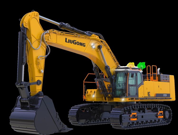 Liugong says its 75tonne 975F excavator is tailored to mee the needs of European customers, offering unmatched durability, efficiency and operator comfort (image courtesy Liugong)