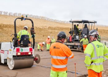 Safe construction methods are being used on the A417 project in the UK – image courtesy of National Highways