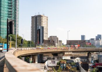 Work has been completed for a key stretch of the A40 Westway link in UK capital London - image courtesy of Costain