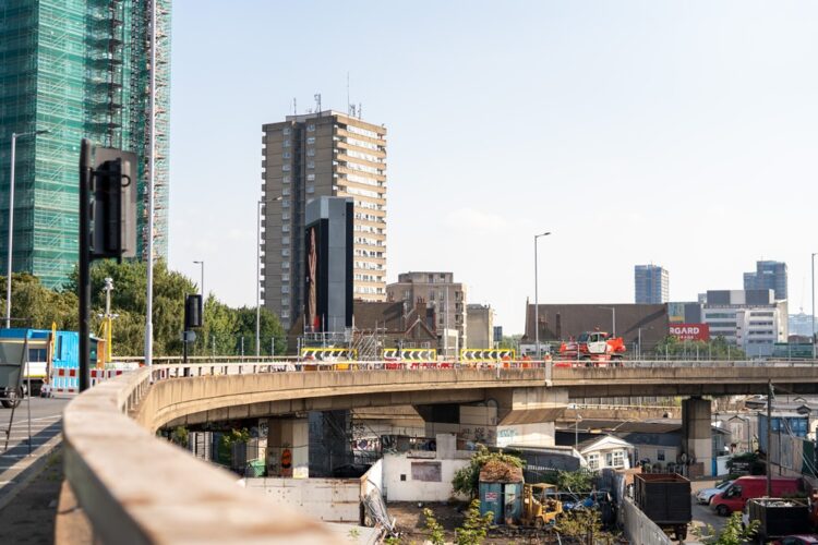 Work has been completed for a key stretch of the A40 Westway link in UK capital London - image courtesy of Costain
