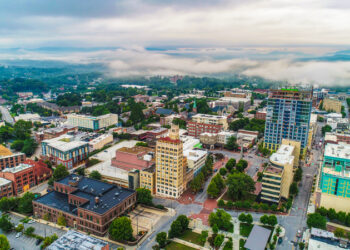 Asheville in North Carolina will benefit from improved transport once widening work is complete for I-26 – image courtesy of © Kevin Ruck| Dreamstime.com