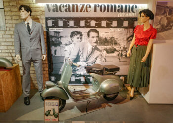 Classic Italian scooters at Rome’s Vespa Museum (image © Marktucan/Dreamstime)