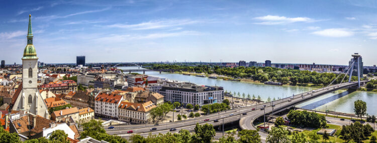 The Slovak capital Bratislava is the fourth largest of all cities on the river Danube (image © Krisztian Miklosy/Dreamstime)