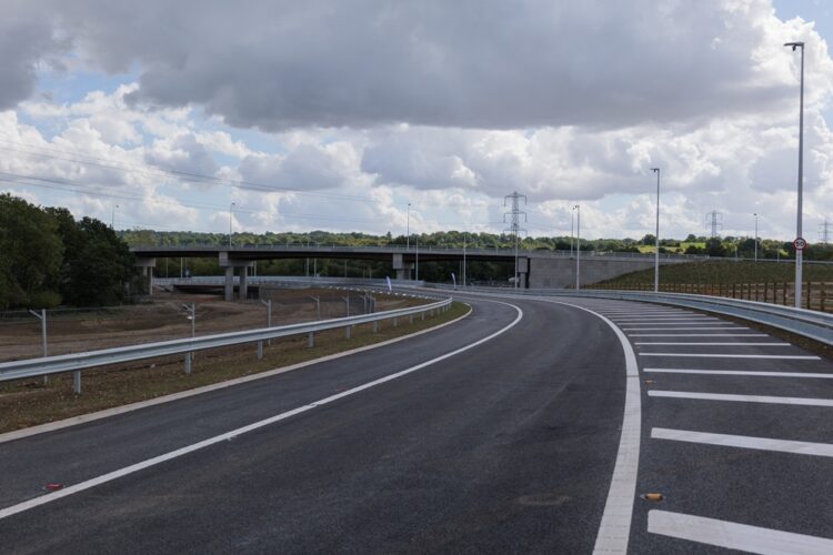 Work on a stretch of the busy M25 motorway around London is nearing completion, with the project team having uncovered historic artefacts from an early aerodrome at the site