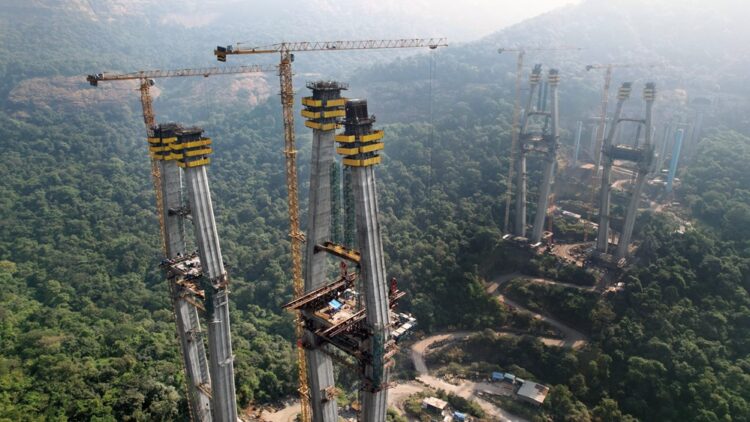 The Missing Link has been constructed over treacherous terrain - image © courtesy of Doka