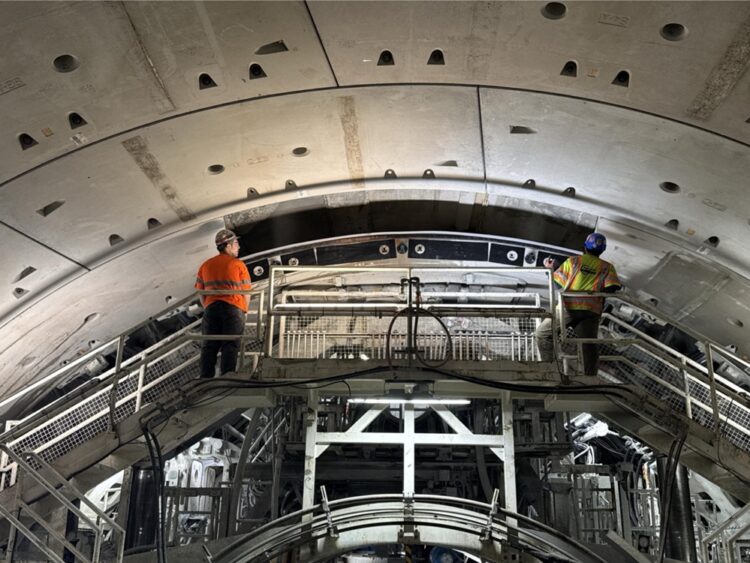 The breakthrough of TBM Mary occurred on April 17th 2024, first new bored tunnel - image courtesy of Virginia Department of Transportation (VDOT)