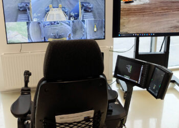 The simulator has been developed jointly by Liebherr and Tenstar and allows operators to be trained on various types of machines in safety