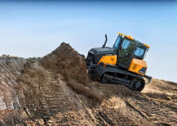 The new Hyundai HD130 dozer competes in the 13tonne class and can be used with advanced machine control tools