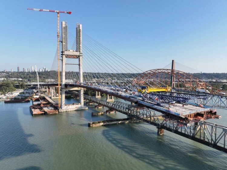 Not long now: the Pattullo Bridge replacement should be open by the end of the year (image courtesy BC Government)
