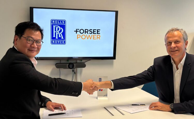 A new MoU signed between Rolls Royce and Forsee Power paves the way for a new battery development partnership