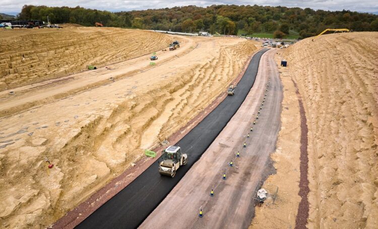 Work is being carried out in Gloucester for the A417 Missing Link project – image courtesy of National Highways