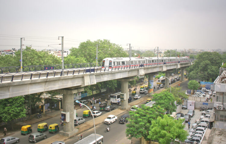 A new elevated highway in Delhi will help cut traffic delays in the city – image courtesy of © Digitalfestival| Dreamstime.com