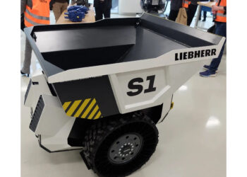 The SL1 is an innovative, prototype, autonomous system for hauling that could be scaled up in size for larger operations