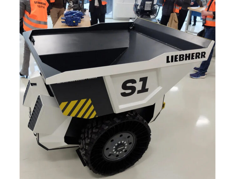 The SL1 is an innovative, prototype, autonomous system for hauling that could be scaled up in size for larger operations