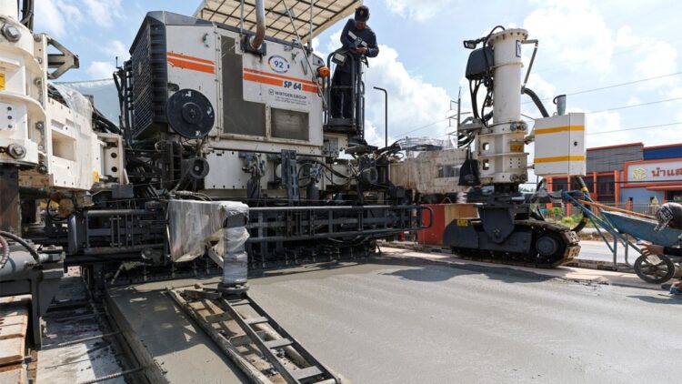 Wirtgen concrete-paving technology is delivering efficient paving for contractors in Thailand