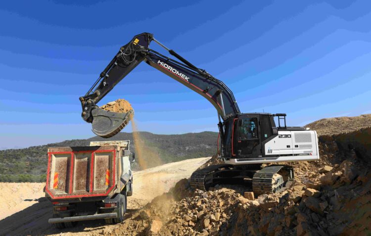 The Hidromek line-up includes the HMK 210 LC, HMK 230 LC, HMK 310 LC, and HMK 360 LC models