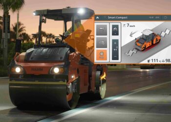 Sophisticated asphalt compaction is possible with Hamm’s latest machine