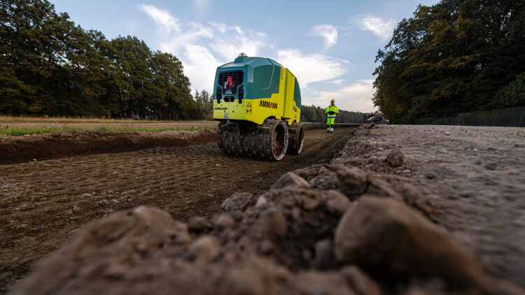 Ammann claims manoeuvrability for its latest trench roller