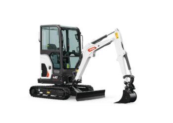 Compact design and high-performance digging are claimed for Bobcat’s E20 mini excavator