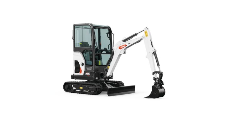 Compact design and high-performance digging are claimed for Bobcat’s E20 mini excavator