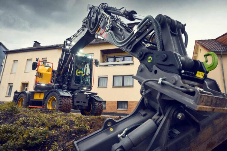 The revamped EWR150 wheeled excavator makes its North American debut