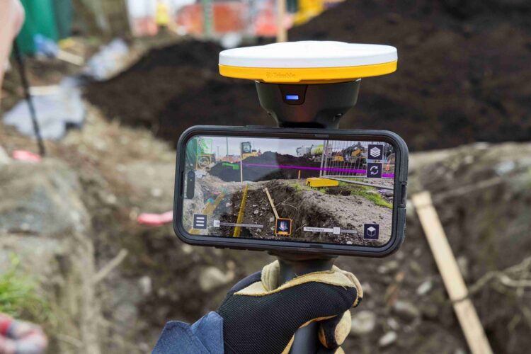 Trimble’s SiteVision system allows users to view digital models
