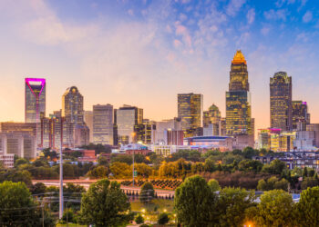 An 18km stretch of elevated express lanes for I-77 in North Carolina could help reduce traffic congestion for the city of Charlotte – image courtesy of © Sean Pavone| Dreamstime.com