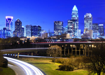 Charlotte in North Carolina will benefit from new express lanes to the south of the city – image courtesy of © Sean Pavone| Dreamstime.com